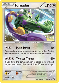 Pokemon Furious Fists Tornadus - 86