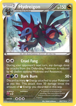 Pokemon Steam Siege Hydreigon - 86
