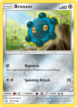 Pokemon Ultra Prism Bronzor - 86