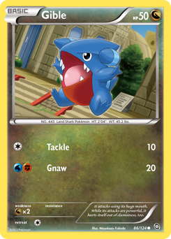 Pokemon Dragons Exalted Gible - 86