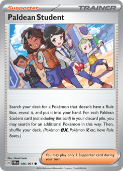 Pokemon Paldean Fates Paldean Student - 86