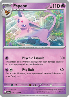 Pokemon Obsidian Flames Espeon - 86