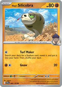 Pokemon Journey Together Hop's Silicobra - 86