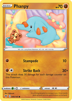 Pokemon Vivid Voltage Phanpy - 86