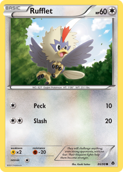 Pokemon Emerging Powers Rufflet - 86