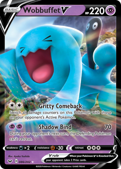 Pokemon Sword & Shield Wobbuffet V - 86
