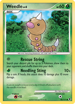 Pokemon Rising Rivals Weedle - 86