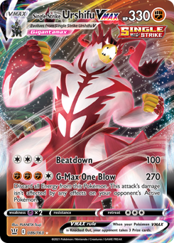 Pokemon Battle Styles Single Strike Urshifu VMAX - 86