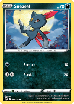 Pokemon Brilliant Stars Sneasel - 86