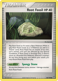 Pokemon Power Keepers Root Fossil - 86