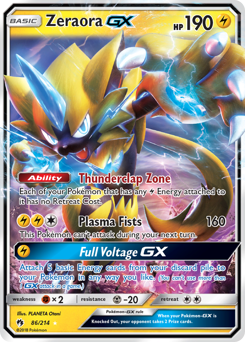 Pokemon Lost Thunder Zeraora-GX - 86