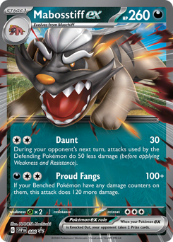 Pokemon Scarlet & Violet Black Star Promos Mabosstiff ex - 86