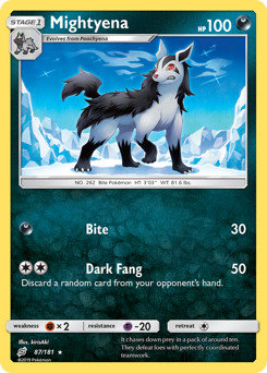 Pokemon Team Up Mightyena - 87
