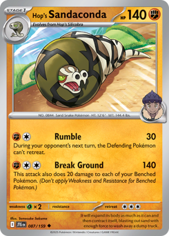 Pokemon Journey Together Hop's Sandaconda - 87