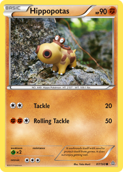 Pokemon Primal Clash Hippopotas - 87