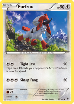 Pokemon Flashfire Furfrou - 87