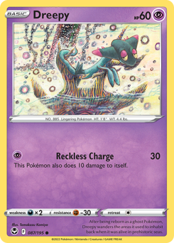 Pokemon Silver Tempest Dreepy - 87