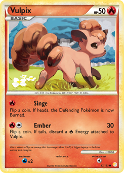 Pokemon HeartGold & SoulSilver Vulpix - 87