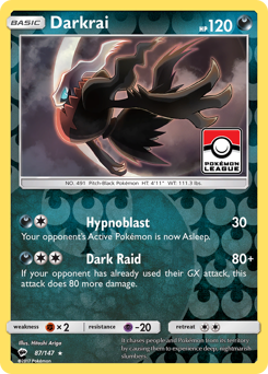Pokemon Burning Shadows Darkrai - 87