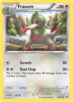 Pokemon Noble Victories Fraxure - 87