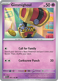 Pokemon Paradox Rift Gimmighoul - 87