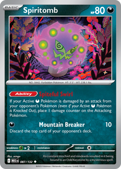 Pokemon Mega Evolution Spiritomb - 87