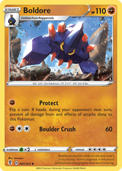 Pokemon Evolving Skies Boldore - 87