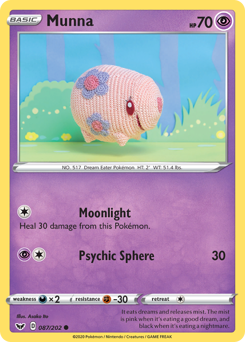 Pokemon Sword & Shield Munna - 87
