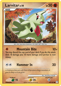 Pokemon Mysterious Treasures Larvitar - 87