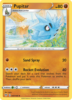 Pokemon Darkness Ablaze Pupitar - 87