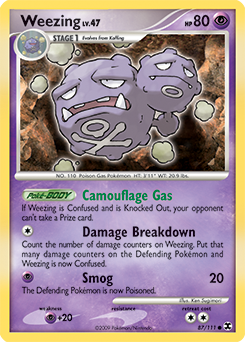 Pokemon Rising Rivals Weezing - 87