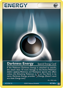 Pokemon Power Keepers Darkness Energy - 87