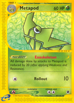 Pokemon Expedition Base Set Metapod - 87