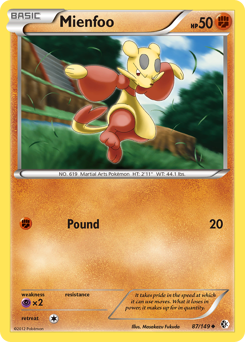 Pokemon Boundaries Crossed Mienfoo - 87