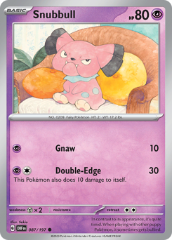 Pokemon Obsidian Flames Snubbull - 87