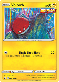 Pokemon Fusion Strike Voltorb - 87
