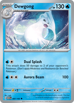 Pokemon 151 Dewgong - 87