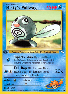 Pokemon Gym Heroes Misty's Poliwag - 87
