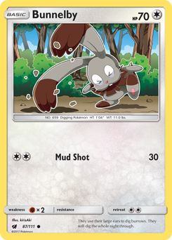 Pokemon Crimson Invasion Bunnelby - 87