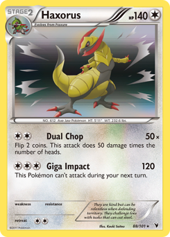 Pokemon Noble Victories Haxorus - 88