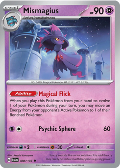 Pokemon Paldea Evolved Mismagius - 88