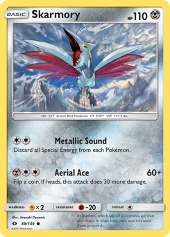 Pokemon Sun & Moon Skarmory - 88