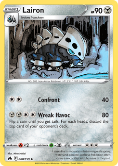 Pokemon Crown Zenith Lairon - 88