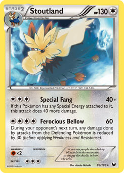 Pokemon Dark Explorers Stoutland - 88