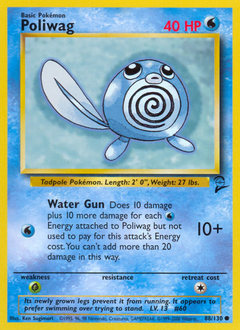 Pokemon Base Set 2 Poliwag - 88