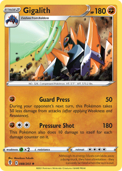 Pokemon Evolving Skies Gigalith - 88