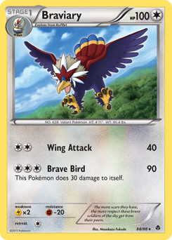 Pokemon Emerging Powers Braviary - 88