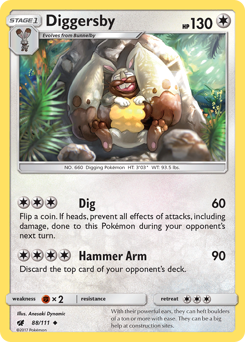 Pokemon Crimson Invasion Diggersby - 88