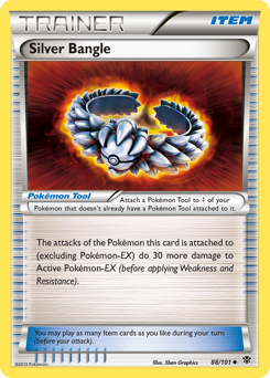 Pokemon Plasma Blast Silver Bangle - 88
