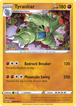 Pokemon Darkness Ablaze Tyranitar - 88
